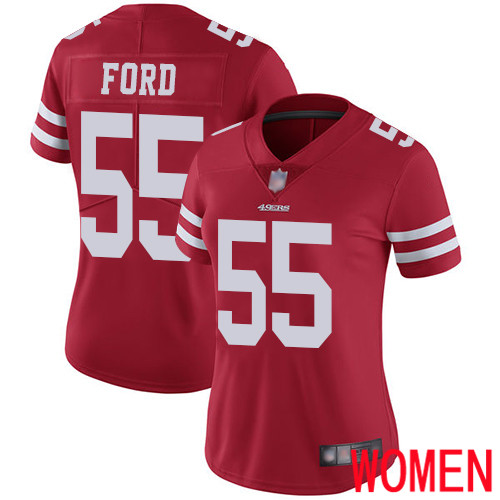 San Francisco 49ers Limited Red Women Dee Ford Home NFL Jersey #55 Vapor Untouchable->youth nfl jersey->Youth Jersey